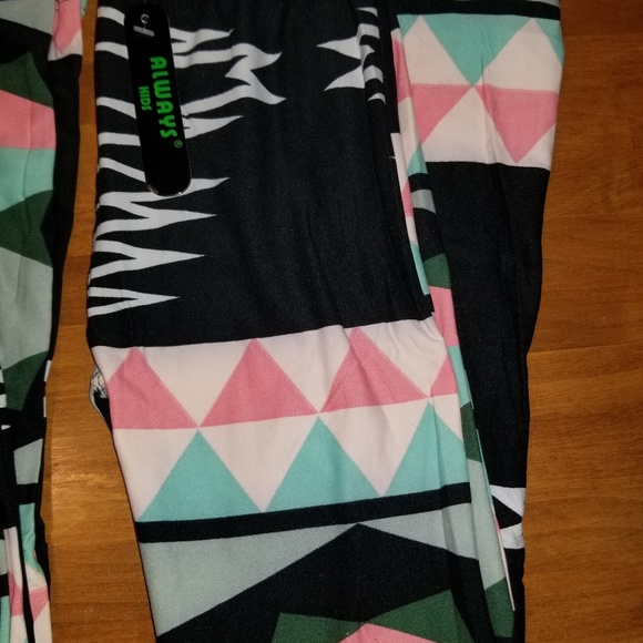 NWT Always Kids Leggings Twins 2 Pairs L/XL 5-10 - Picture 2 of 5